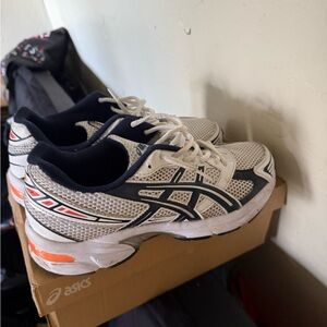 ASICS White and Blue “White Midnight” Athletic Sneakers